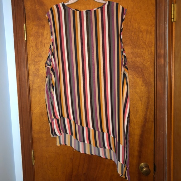 NWOT Roaman’s Striped Tank Top Plus Size 30w - Picture 2 of 4